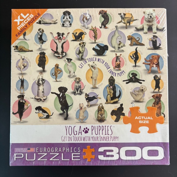 Eurographics Other - NEW Yoga Puppies 300 XL Piece Jigsaw Puzzle by Eurographics